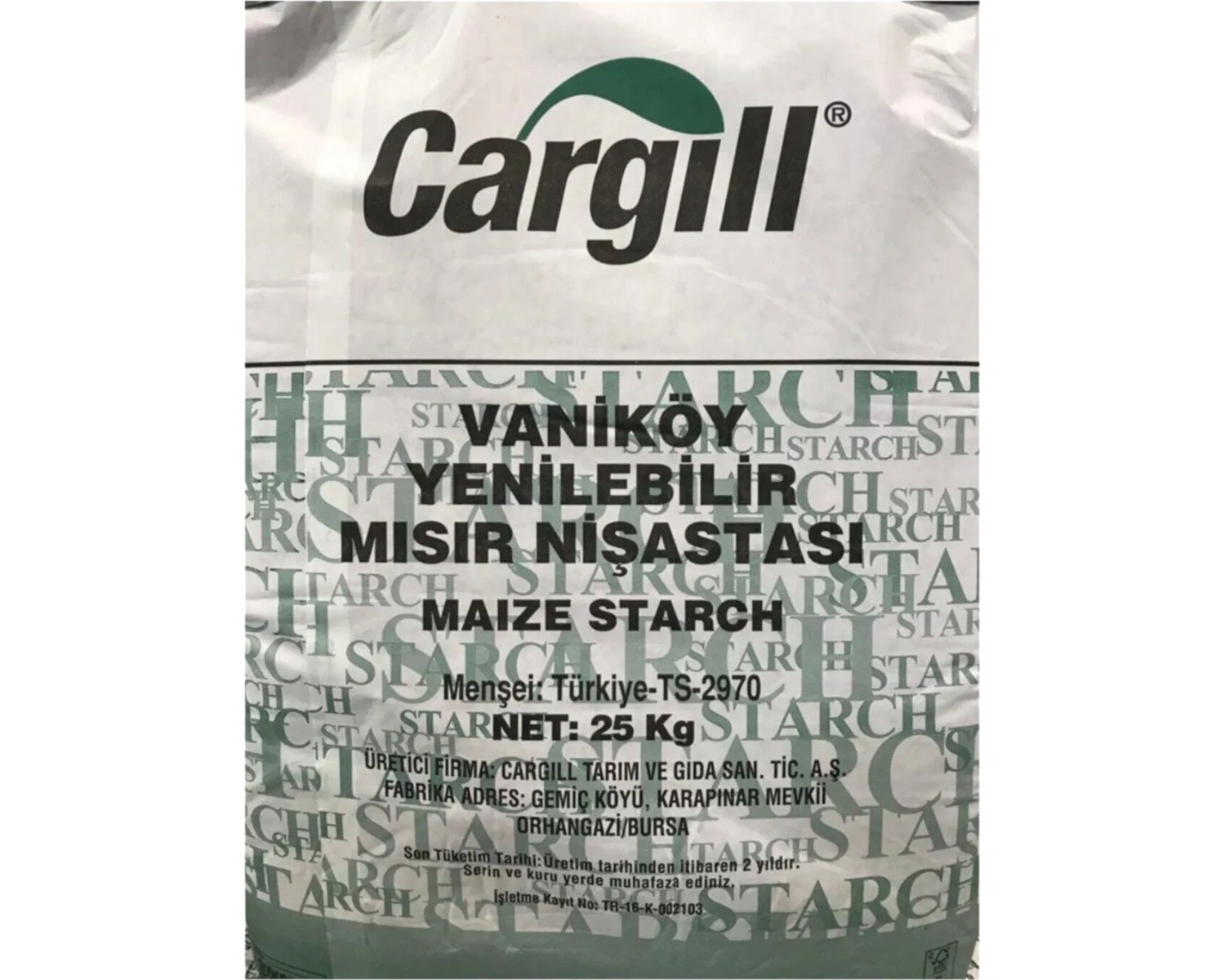 CARGİLL MISIR NİŞASTASI 25 KG